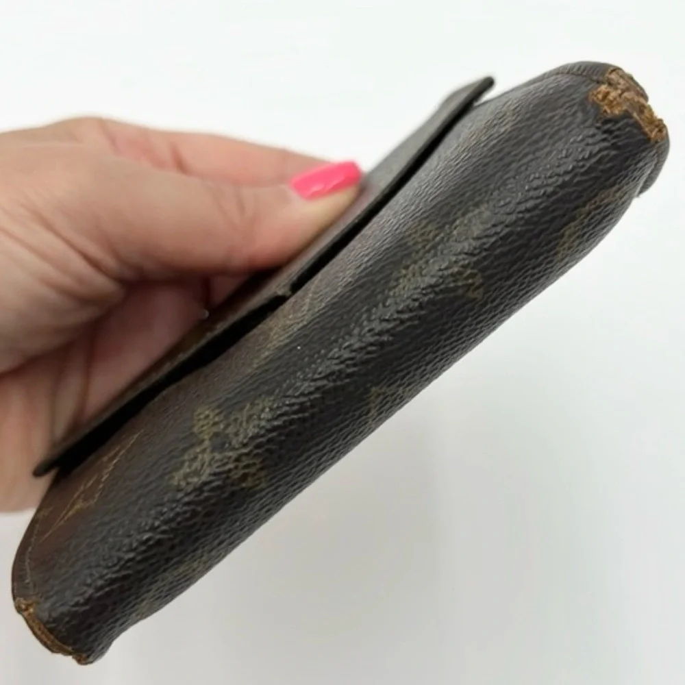 LOUIS VUITTON MONOGRAM ELISE DOUBLE SIDED SNAP WALLET
